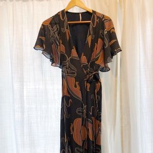 Free People Maxi Wrap Dress